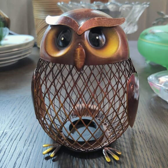 MCM Style Copper Owl Bank, a fun way to display your love for Owls. - Picture 1 of 8